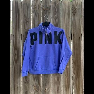 Pink quarter zip sweatshirt size Small.